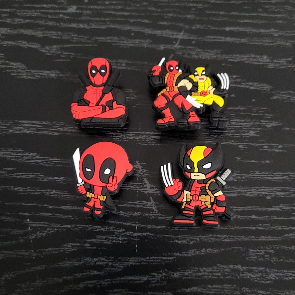 Marvel Deadpool and Wolverine Jibbitz Charms For Crocs